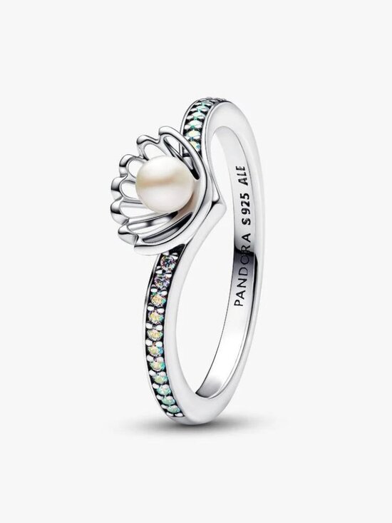 Pandora Jewelry - Pandora Disney Princess Ariel Shell Treated Freshwater Cultured Pearl Ring